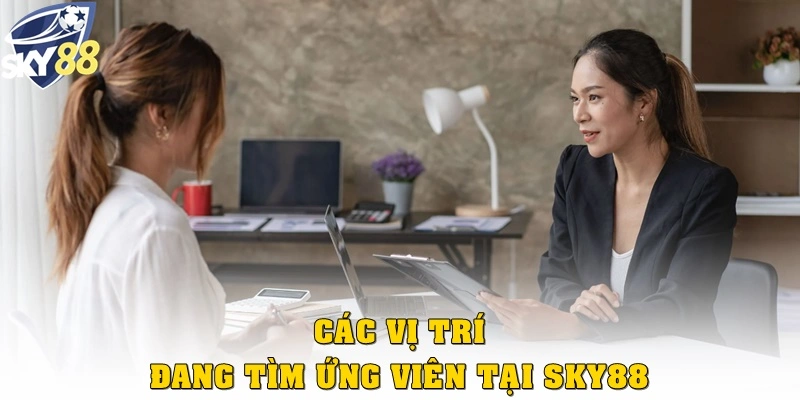 Các vị trí đang tìm ứng viên tại tuyển dụng Sky88